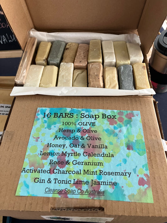 16 bars Plant based Soap: 8 varieties