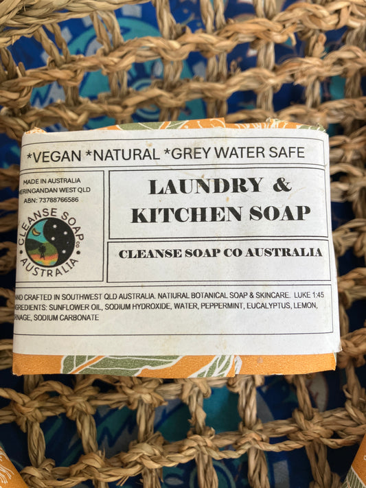 LAUNDRY & KITCHEN SOAP BAR BLOCK : 300G