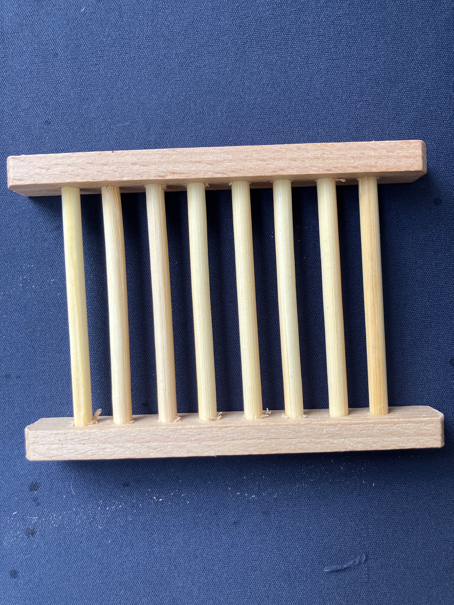 TIMBER LADDER SOAP RACK : 11.5CM X 8CM